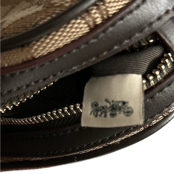 Coach Isla Chain Crossbody In Signature Jacquard in Khaki/Brown/Light Gold - Picture 10 of 10
